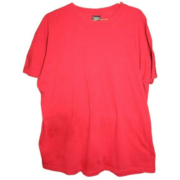 G Man Tops - G man Sport Women's Red Short Sleeve Blouse/ Size: XL